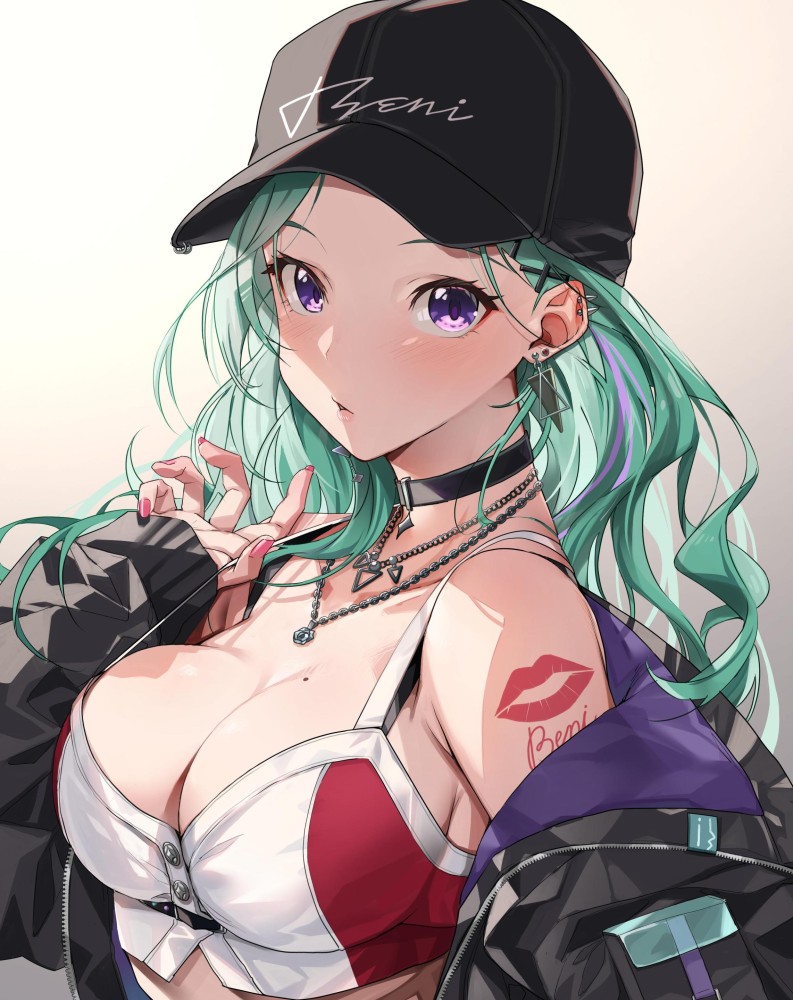 【二次】緑髪女子画像
